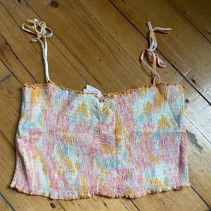 Smocked crop top